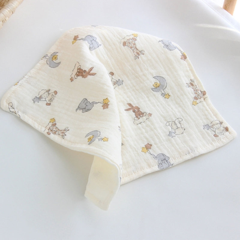 Cotton Towel Newborn Baby Items 4 Layer Muslin Baby Bibs Handkerchief Soft Saliva Towel Feeding Burp Cloths