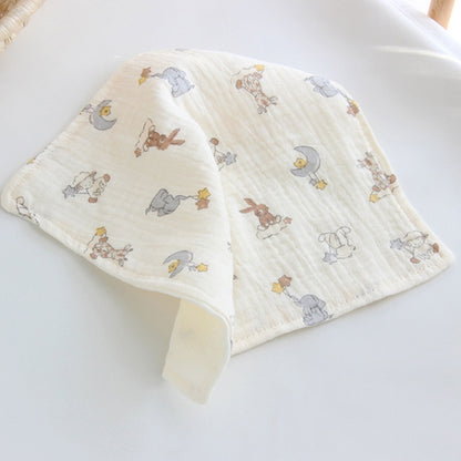 Cotton Towel Newborn Baby Items 4 Layer Muslin Baby Bibs Handkerchief Soft Saliva Towel Feeding Burp Cloths