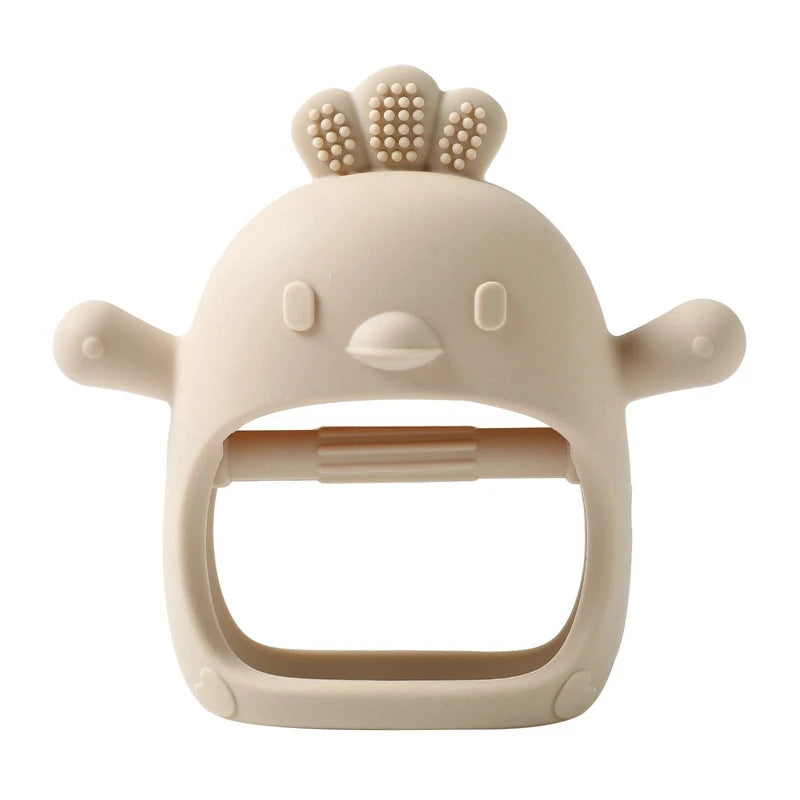 1Pcs Baby Silicone Teether Ring BPA Free Rattles Bracelet Food Grade Newborn Baby Accessories Cartoon Silicone Teething Toys