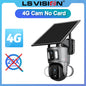 LS VISION 4G Solar Security Camera Outdoor 20X Zoom Dual Screen 8MP WiFi PTZ Dual Lens PIR Detection Auto Tracking Camera UBOX