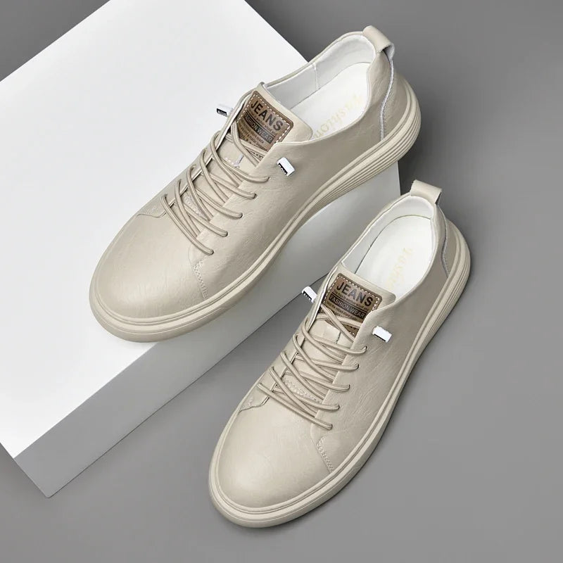2024 New Genuine Leather Men's Casual Shoes Luxury Brand Outdoor Sneakers Tennis Masculino High Quality Sport Shoes for Men