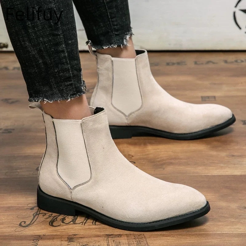Bottines Chelsea marron, noires et rouges pour homme, bottines de cowboy, faites à la main, pointures 38 à 46