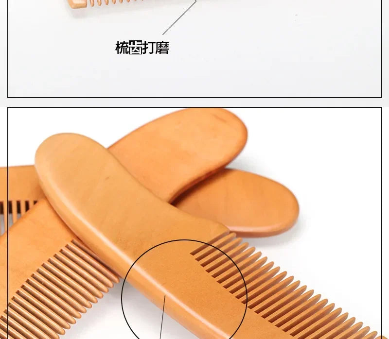 2/3PCS Newborn Wool Baby Wooden Brush Comb Newborn Hair Brush Infant Head Massager Portable Comb Hair Bath Brush Comb