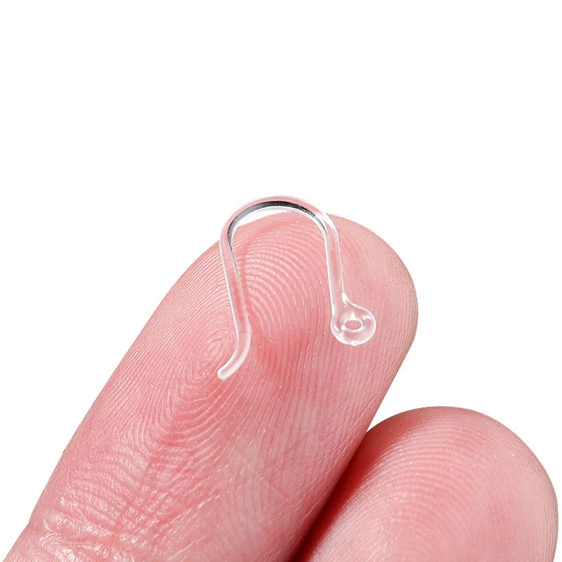 Louleur Crochets d'oreilles en résine transparente pour la fabrication de bijoux, boucles d'oreilles, base de crochet, accessoires de bricolage, vente en gros