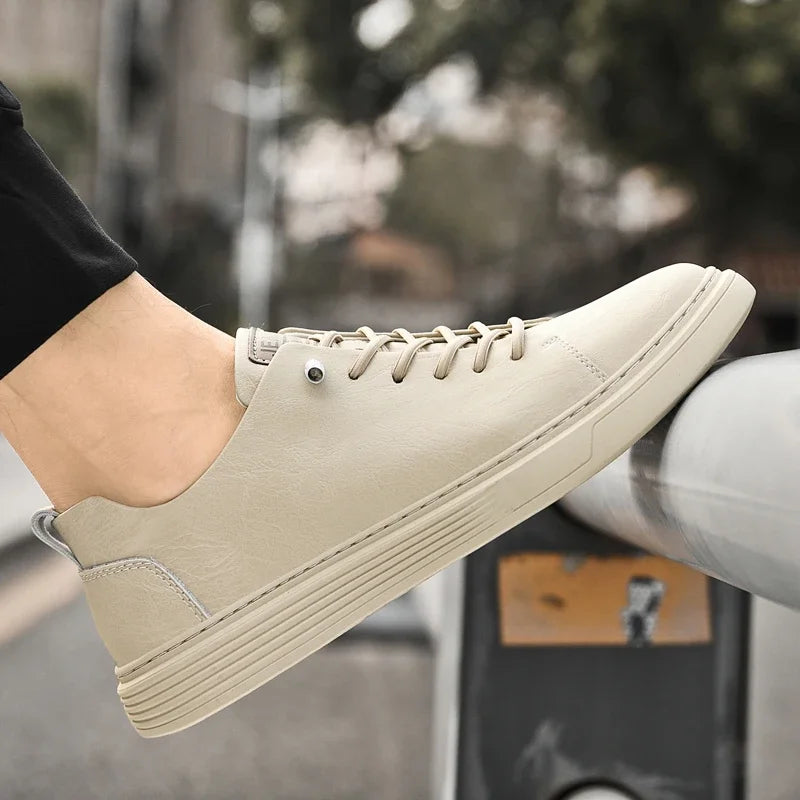 2024 New Genuine Leather Men's Casual Shoes Luxury Brand Outdoor Sneakers Tennis Masculino High Quality Sport Shoes for Men