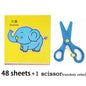 48pcs Children Handmade Paper Cut Book Craft Toys DIY Kids Crafts Cartoon Scrapbooking Paper Toys for Kids Learning Toys Gifts