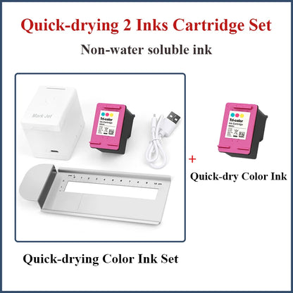 Mark Jet Mini Portable Color Printer Customized Text Smartphone Wireless Printing Handheld Inkjet Printer Tattoo Printer