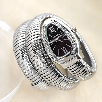 Unique Snake Shaped Design Bracelet Beauty Wrist Watches Difference Quartz Watch Women Waterproof Exquisite AAA Watch for Ladies