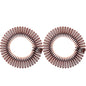 2pcs Rhinestone Plastic Full Circle Stretch Diamond Flexible Comb Teeth Headband Hair Band Clip Face Wash Fixed Hair Accessories