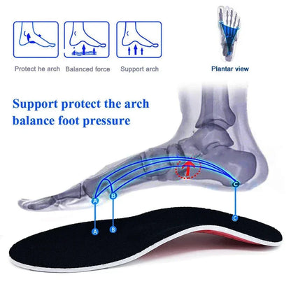 Semelles orthopédiques pour pieds plats, soutien de la voûte plantaire, soulage la pression du mouvement de l'air, amortit le coussin et rembourre la semelle intérieure