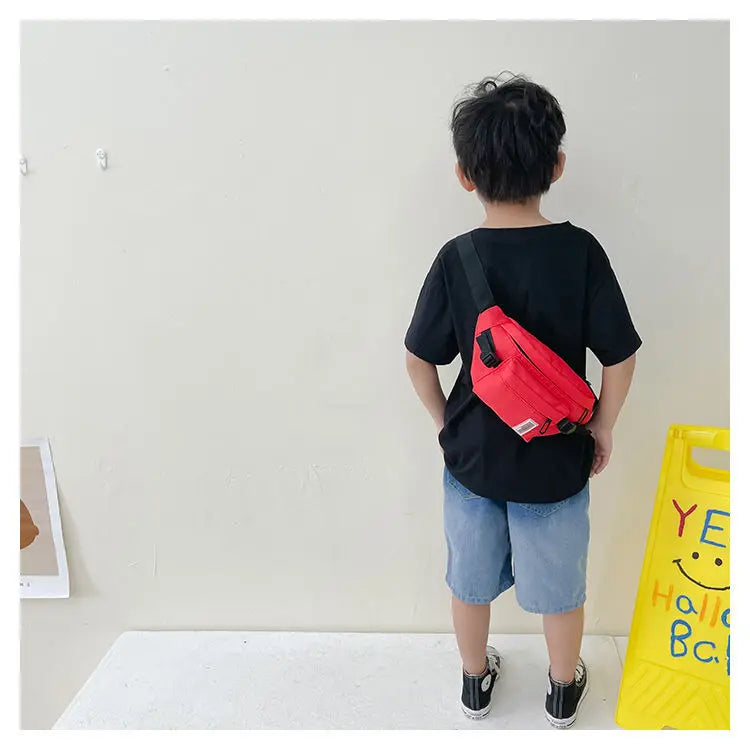 Casual Design Children's Chest Bag Handsome Boys Small Shoulder Messenger Bags Baby Kids Purse Handbags Cool Girls Fanny Pack