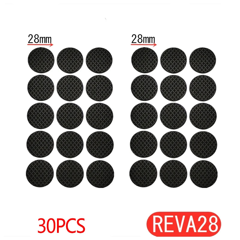 Tapis de protection anti-rayures pour pieds de meubles, couvre-pieds de table, antidérapants, noirs, autocollants