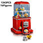 2025 New Creative Ideas Vending Machine Set Building Blocks Coin Operated Play Game Brick Toys Girl Boy Birthday Gifts 1343pcs
