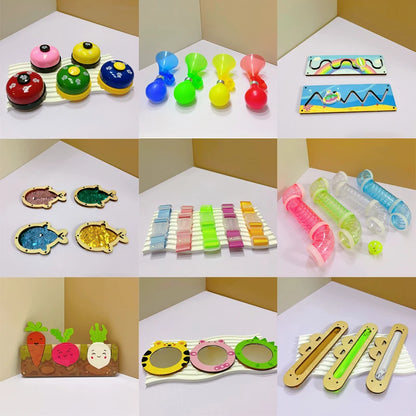 New Baby DIY Montessori Activity Busy Board Telephone Doorbell Light Bulb Accessories Material Early EducationToy Children Gifts