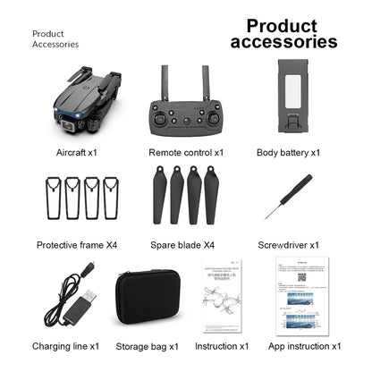 2025 E99 Pro Drone Quadcopter Remote Control Handle Four Axis Aircraft HD 6K Photography UAV Altitude Fixation Helicopter Toys