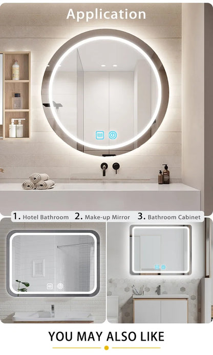Bathroom mirror touch dimming double touch defogging capacitive touch sensor switch