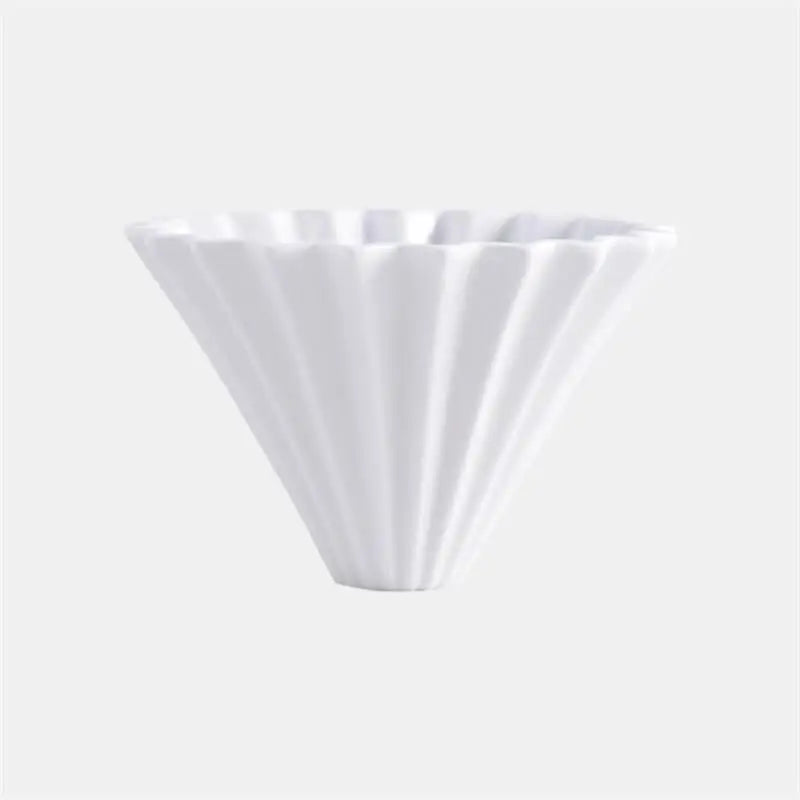 Ceramic Coffee Dripper Pour Over Coffee Maker Handmade Origami Coffee Filter Cup Flower Shape Funnel Drip Cafe Cake Cup Home