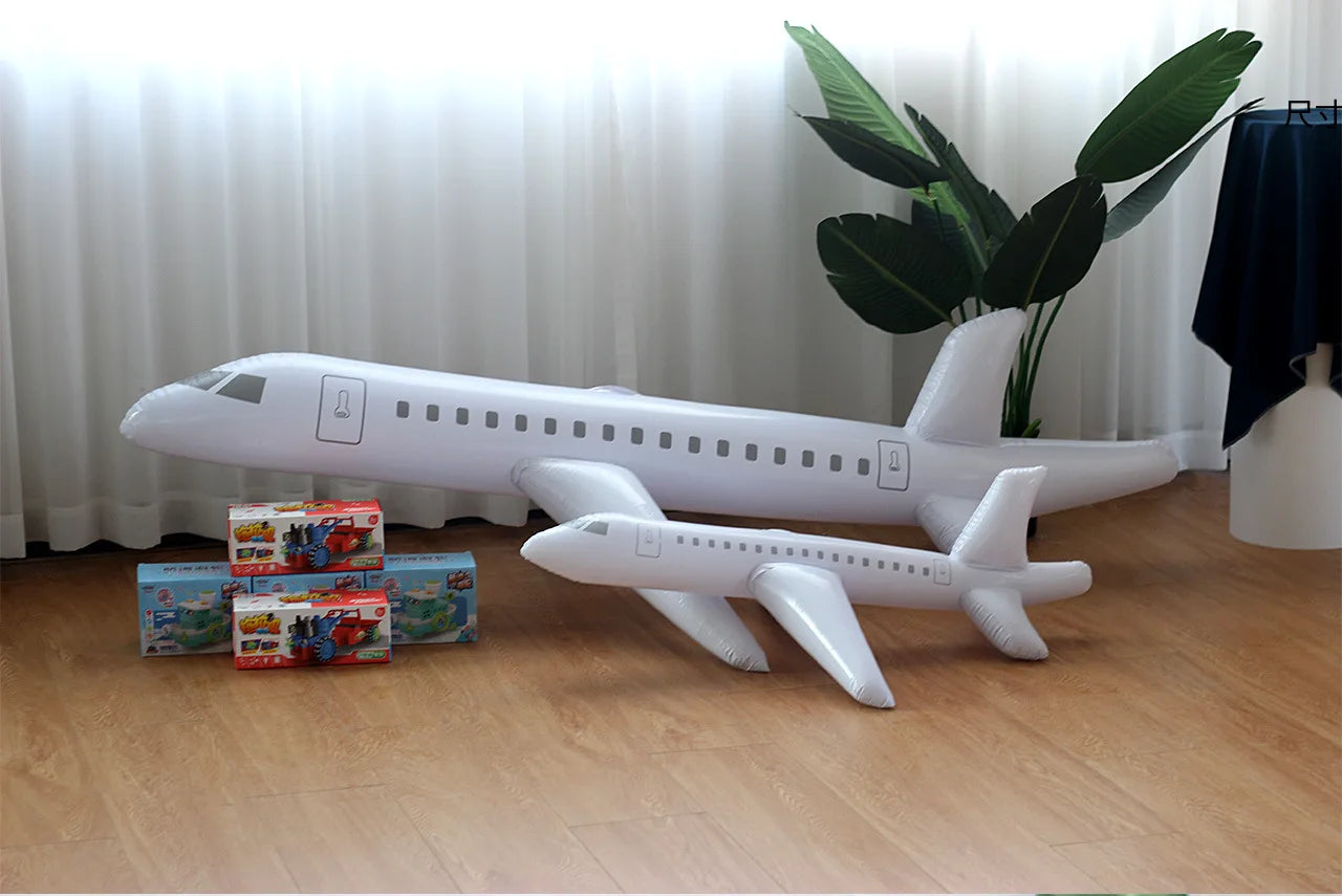 Children Inflatable Toys Plane Giant PVC Indoor Outdoor Water Party Inflatable Decoration Birthday Gift Aircraft Model for Kids