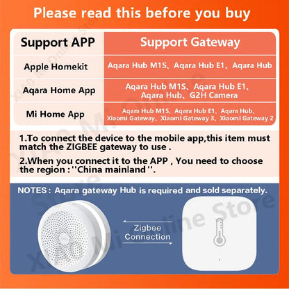 Aqara Temperature Sensor Smart Air Pressure Humidity Environment Sensor Zigbee Smart Remote Control For XiaoMi Mi Home Homekit