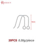 Crochets de boucles d'oreilles en laiton imitation rhodium couleur or 18 carats pour femmes, accessoires de bijoux à faire soi-même, vente en gros