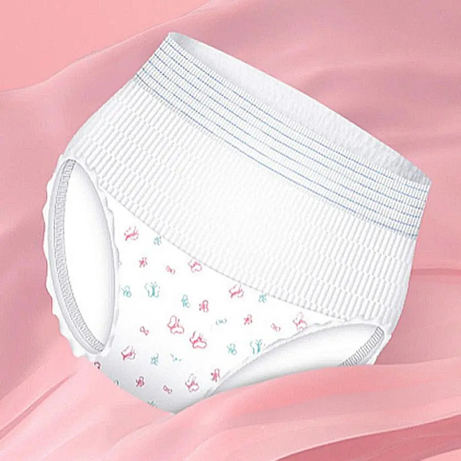 Disposable breathable sanitary napkins for preventing side leakage in maternity sleeping pants