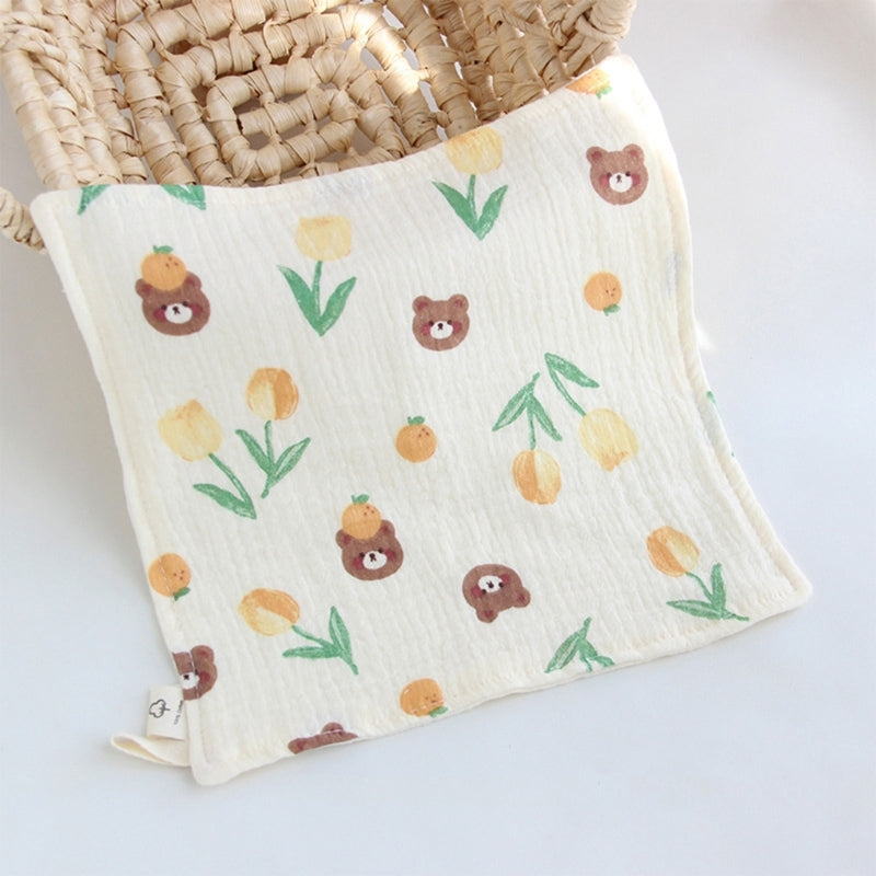 Cotton Towel Newborn Baby Items 4 Layer Muslin Baby Bibs Handkerchief Soft Saliva Towel Feeding Burp Cloths