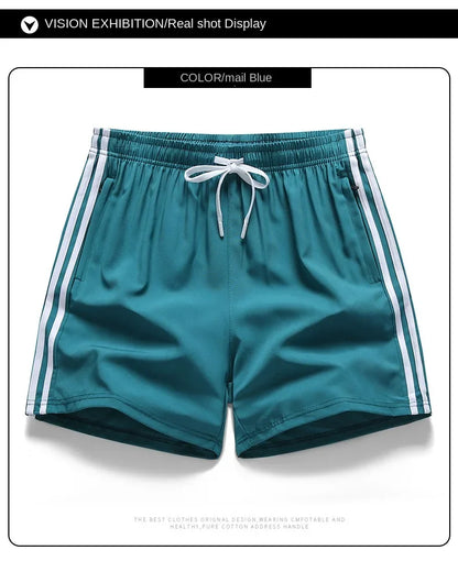 Casual Sports Three Bar Shorts Swimming Pants Fitness Pants 2025 New Summer Unisex Couples Fashion Three Piece Pants M-8XL Pants
