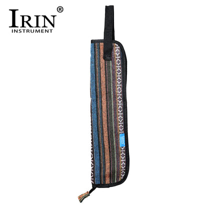 IRIN Drumstick Bag Portable Waterproof Cotton Drum Stick Bag Storage Case Percussion Drum Instrument Accessories Drumstick Bag