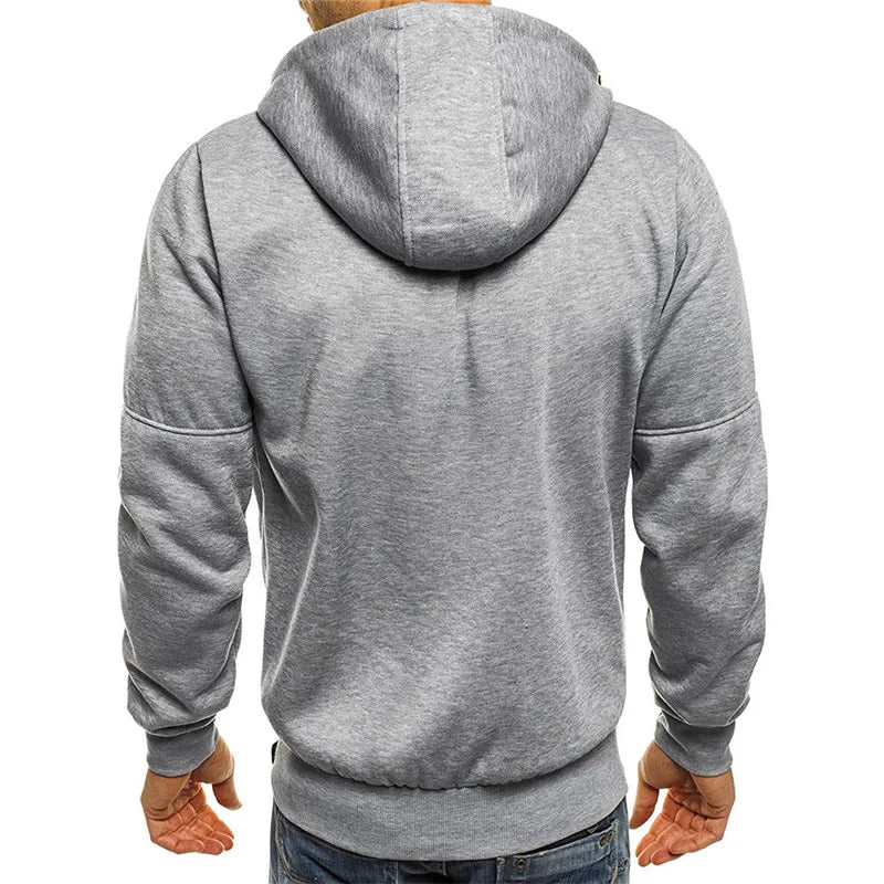 2024 new Spring Men's Jackets Hooded Coats Casual Zipper Sweatshirts Male Tracksuit Fashion Jacket Mens Clothing Outerwear