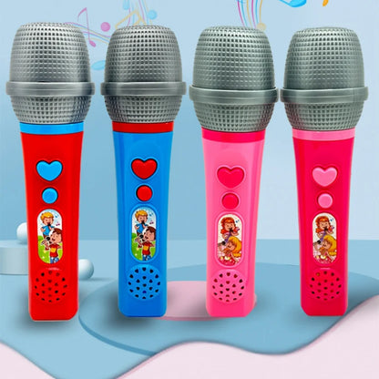Children Cartoon Fun Singing Amplified Microphone Toys Baby Small Host Microphone Toys Education Enlightenment Singing Toys
