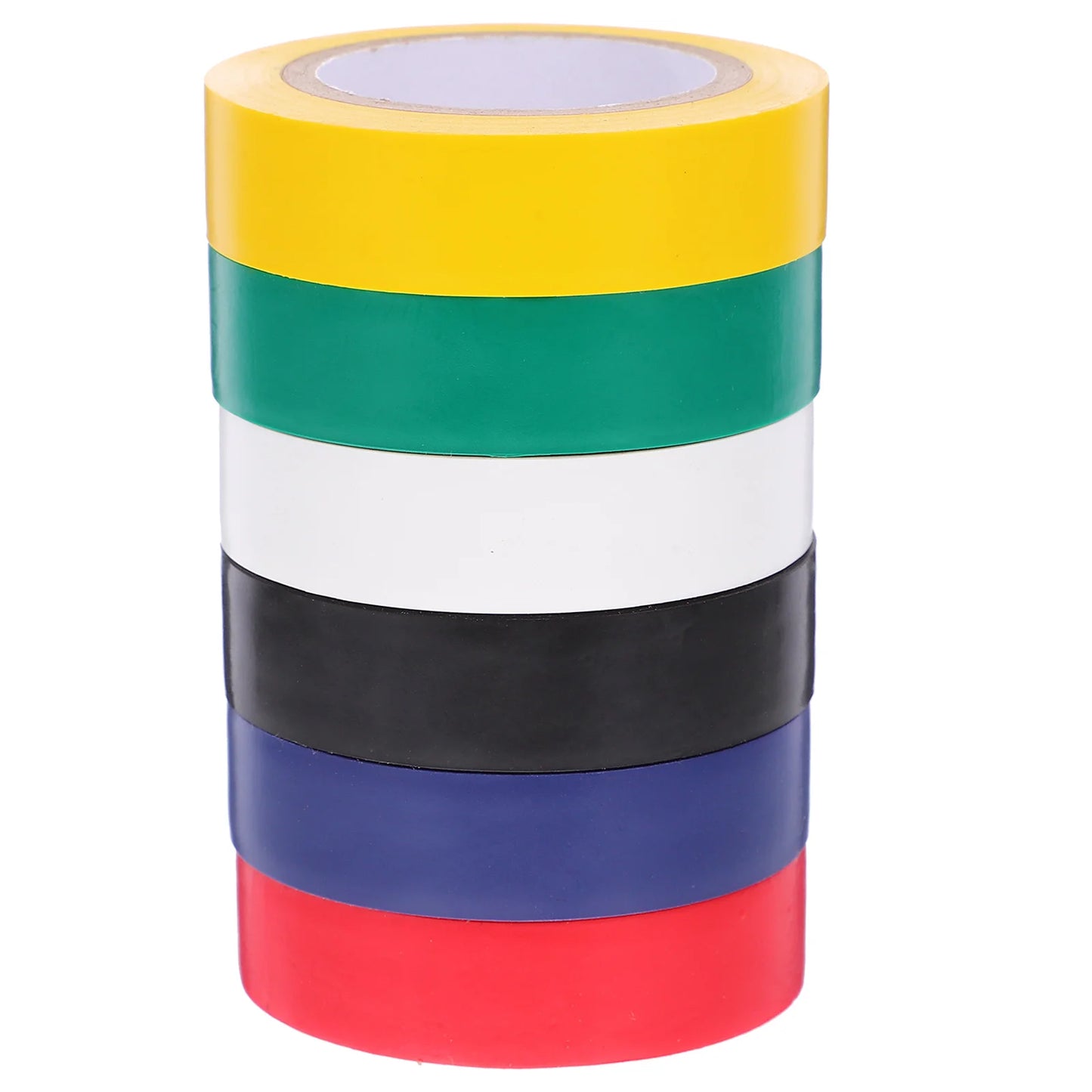 6 Rolls Insulation Tape Electrician Tape Colored Electrical Assortment Wire Protection Tapes Car Wiring Harness PVC Adhesive