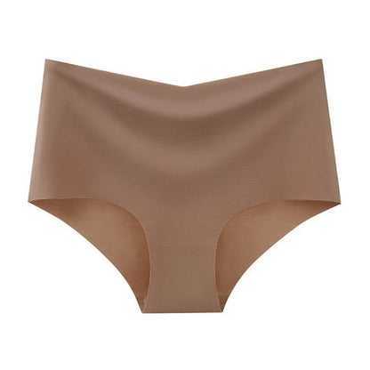 High Quality Ice Silk Cotton Crotch Panties High Waist V-Shape Comfortable Breathable Triangle Panty