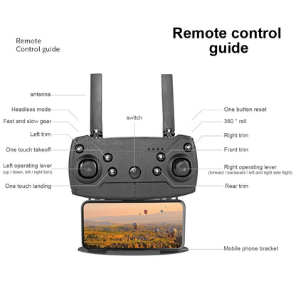 2025 E99 Pro Drone Quadcopter Remote Control Handle Four Axis Aircraft HD 6K Photography UAV Altitude Fixation Helicopter Toys