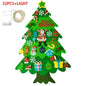 Felt Christmas Tree Gifts for Toddlers Kids with Led String Light, 3.2ft Wall Hanging DIY Xmas Tree 32 Ornaments Home Decoration