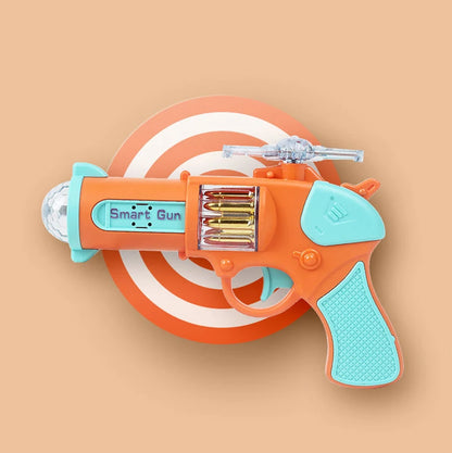 Kids Toy Pistol Electric Flash Music Colorful Rotating Projection Sound and Light Children's Toy Gun Gift