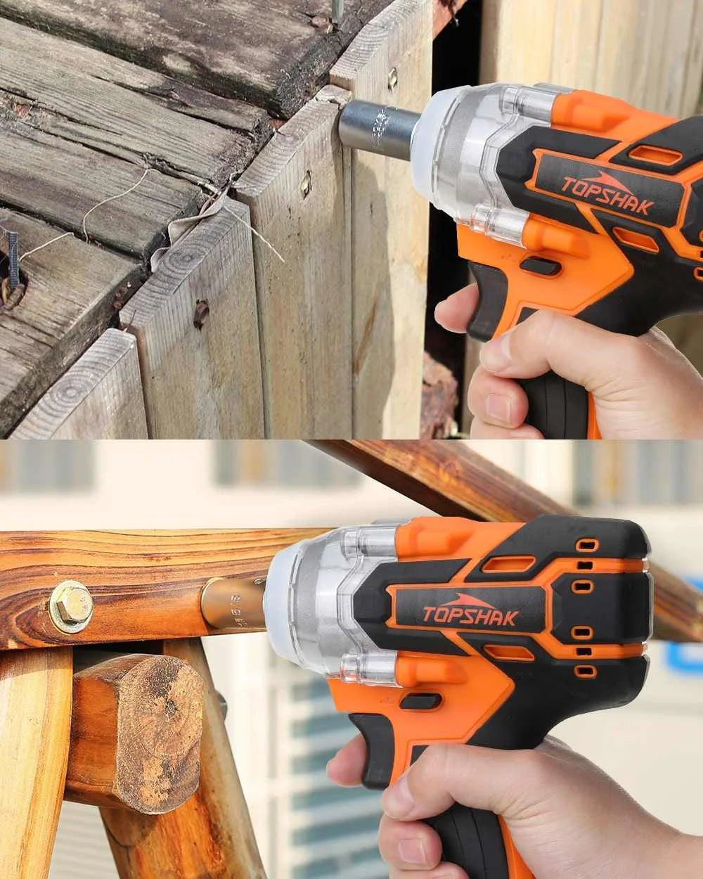 380N.M 1/2 inch Brushless Electric Impact Wrench Cordless Electric Wrench Rechargeable for 18V Battery Screwdriver Power Tools