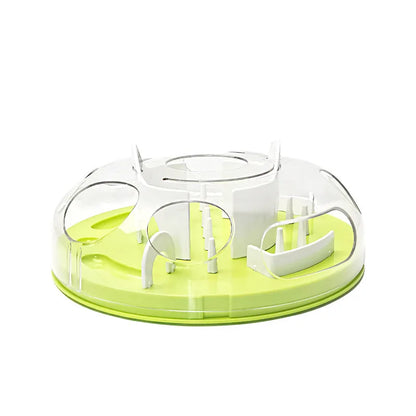 Cat Puzzle Interactive Treat Dispensing Toy Mental Enhancement Slow Feeder Toy  Interesting Cat Maze Slow Feeder Tray Bowl
