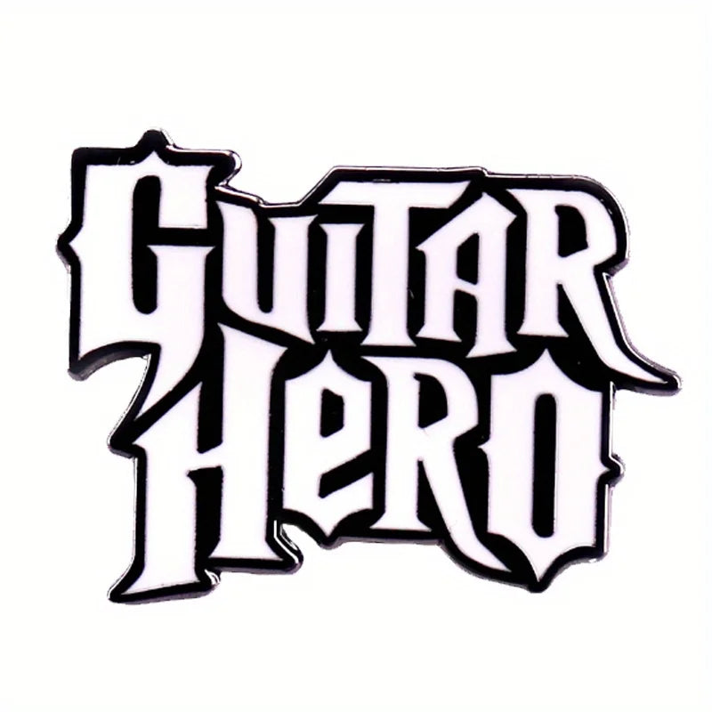"Guitar Hero" Emblem Music Rhythm Game Brooch Enamel Pins
