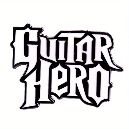 "Guitar Hero" Emblem Music Rhythm Game Brooch Enamel Pins