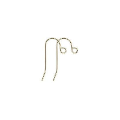 Crochets de boucles d'oreilles en laiton imitation rhodium couleur or 18 carats pour femmes, accessoires de bijoux à faire soi-même, vente en gros