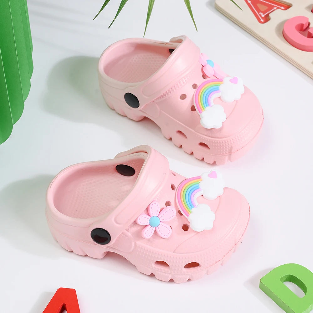 Chaussons bébé, sandales, mules, sandales respirantes pour filles avec semelle souple pour activités intérieures et extérieures et design antidérapant