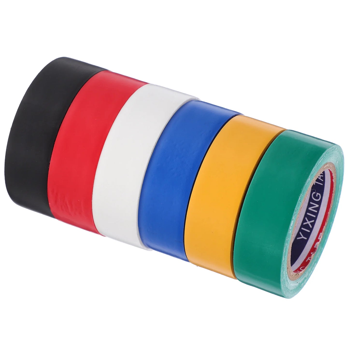 6 Rolls Insulation Tape Electrician Tape Colored Electrical Assortment Wire Protection Tapes Car Wiring Harness PVC Adhesive