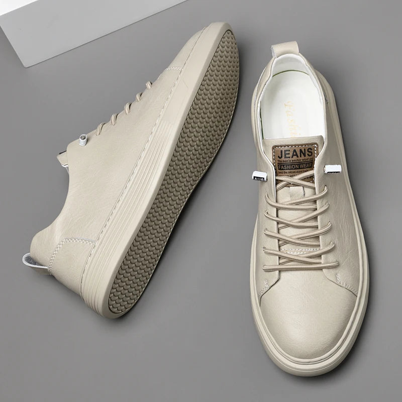 2024 New Genuine Leather Men's Casual Shoes Luxury Brand Outdoor Sneakers Tennis Masculino High Quality Sport Shoes for Men