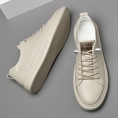 2024 New Genuine Leather Men's Casual Shoes Luxury Brand Outdoor Sneakers Tennis Masculino High Quality Sport Shoes for Men