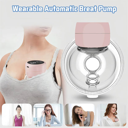 Wearable Breast Pump Hands Free Electric Portable Wearable Breast Pumps Slient BPA-free Breastfeeding Milk Collector