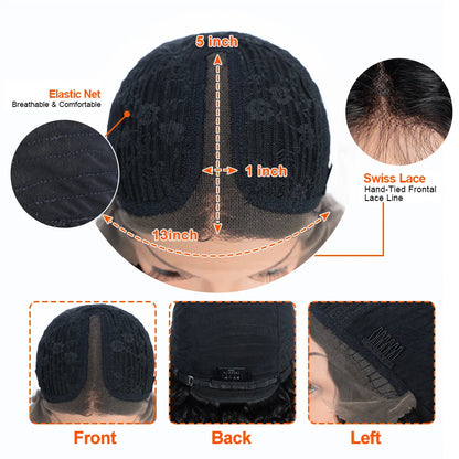 Rebecca Body Wave Lace Front Wigs T Part Lace Wigs Pre Plucked Transparent Lace Front Wigs Brazilian Body Wave Human Hair Wigs