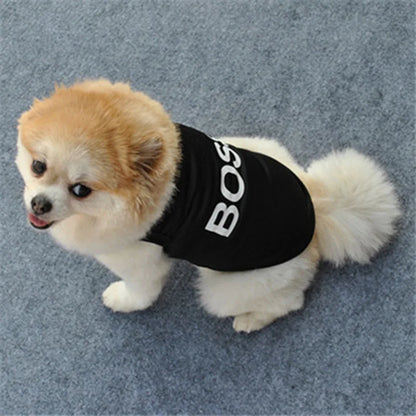 UBBT Security Dog Vest Dog Clothes XS-L Black Pet Puppy T Shirts For Small Dogs Chihuahua Yorkie Pug Cat Vest Costume