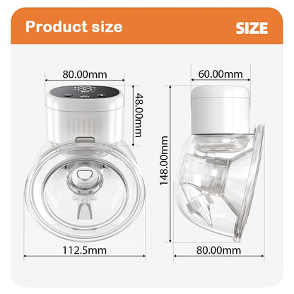 Wearable Breast Pump New Electric Breast Pump Hands-Free Breastfeeding Milk Collector BPA-Free