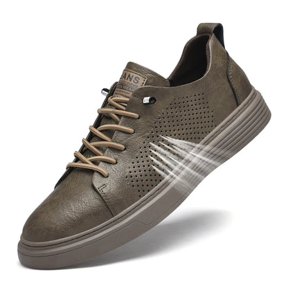 2024 New Genuine Leather Men's Casual Shoes Luxury Brand Outdoor Sneakers Tennis Masculino High Quality Sport Shoes for Men