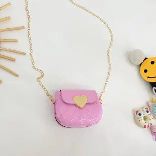 Lovely Patent Leather Children's Crossbody Bags Cute Little Girls Mini Shoulder Bag for Kids Fashion Coin Purse Small Handbags